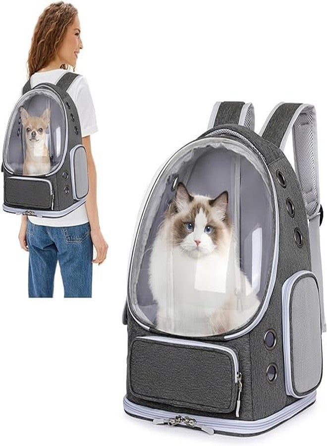 MAPPLE CREATION Astronaut Transparent Pet Carrier Backpack with Collar - for Travel | Hiking | Outdoor Activities | Designed with Breathable Space | Ventilated - Image 1
